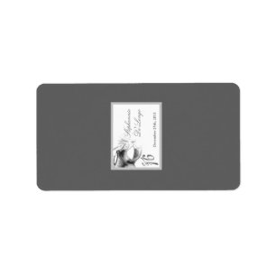 1.25"x2.75" Hershey's Miniature Sweet 16 Silver Label