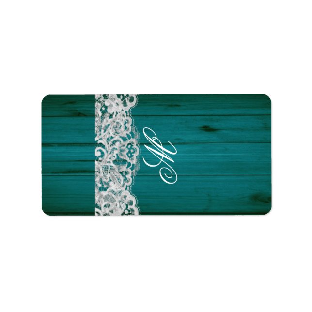 1.25"x2.75" Hershey's Miniature Teal Wood Label (Front)