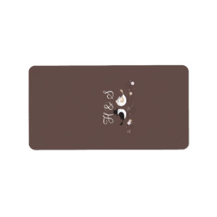 1.25"x2.75" Hershey's Miniature Wedding Birds Brid Label