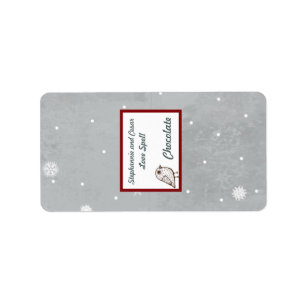 1.25"x2.75" Hersheys Miniature White Tree Label