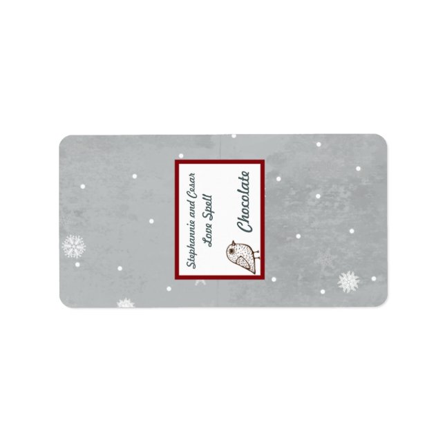 1.25"x2.75" Hersheys Miniature White Tree Label (Front)