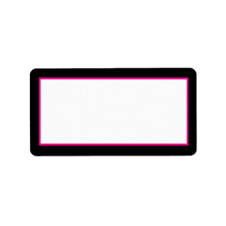 1.25"x2.75" Hot Pink Zebra Print Mailing Address Label