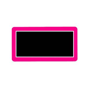 1.25"x2.75" Hot Pink Zebra Print Mailing Address Label