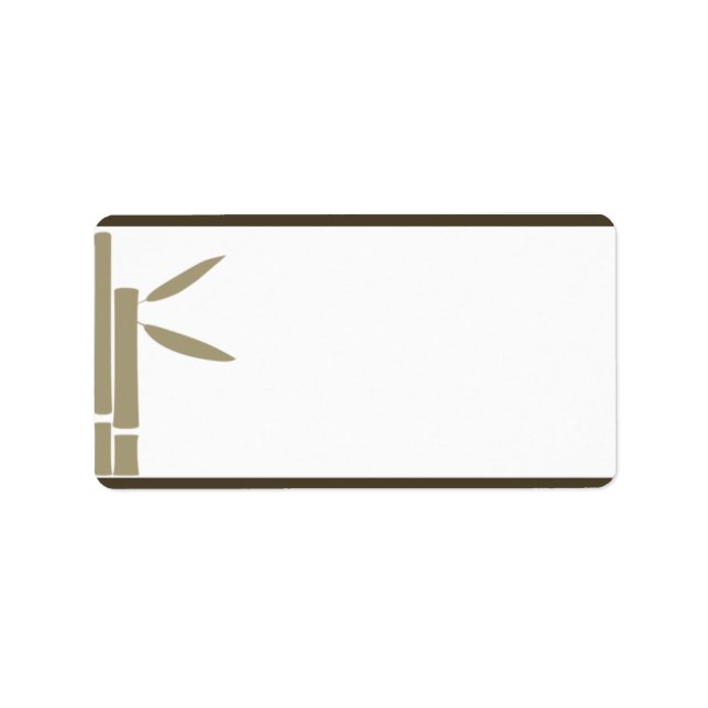 1.25"x2.75" Mailing Address Bamboo Bliss Label (Front)