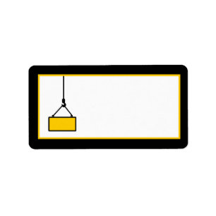 1.25"x2.75" Mailing Address Construction Label