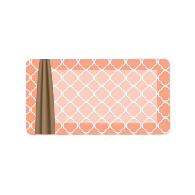 1.25"x2.75" Mailing Address Country Mason Jar Flow Label (Front)