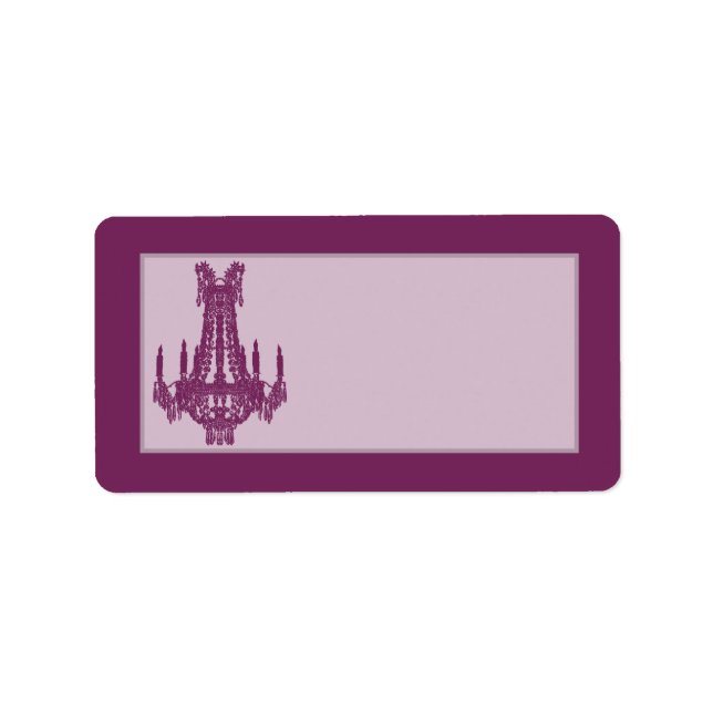 1.25"x2.75" Mailing Address Crystal Chandelier Gli Label (Front)