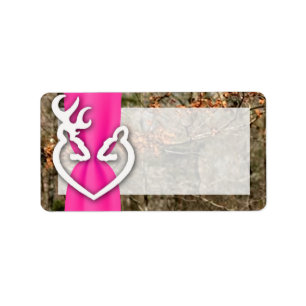 1.25"x2.75" Mailing Address Deer Couple Doe Buck Label