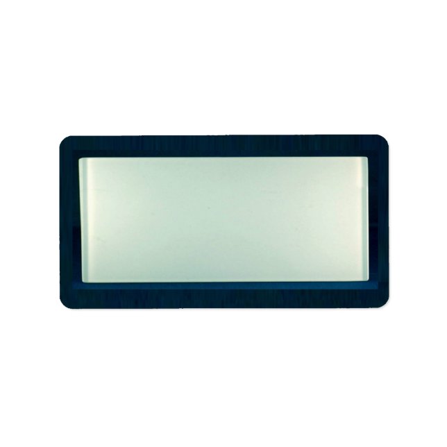1.25"x2.75" Mailing Address Frosted Glass Mirror Label (Front)