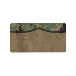 1.25"x2.75" Mailing Address Marine DIGITAL PRINT Label