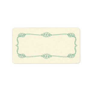 1.25"x2.75" Mailing Address Nautical Knot Anchor Label