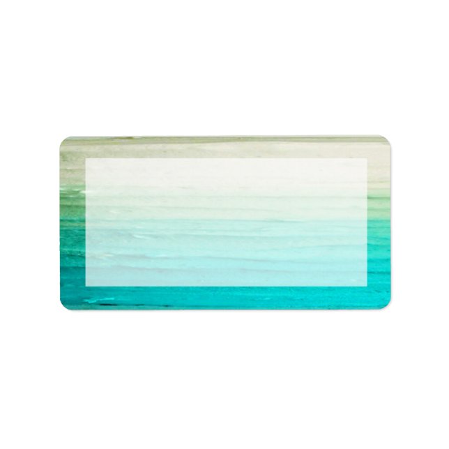 1.25"x2.75" Mailing Address Ombre Frosting Blue Label (Front)