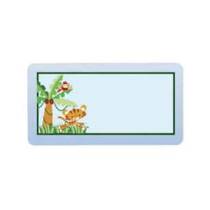 1.25"x2.75" Mailing Address Rain-forest Jungle Label