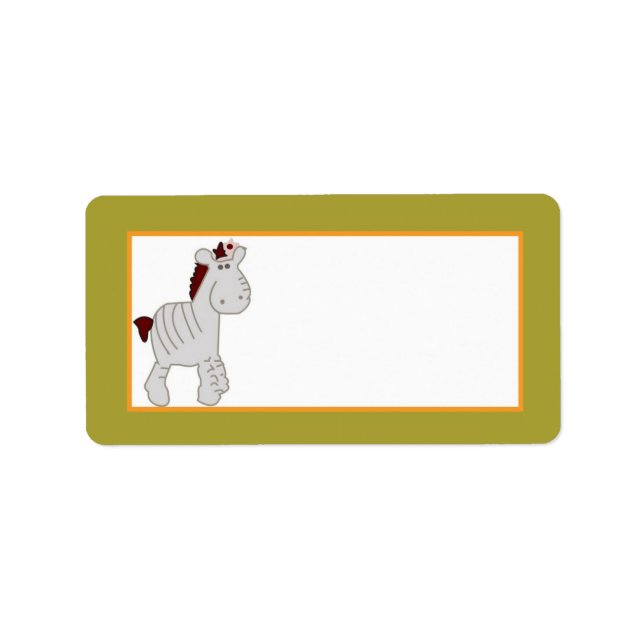 1.25"x2.75" Mailing Address Tropical Punch Label (Front)