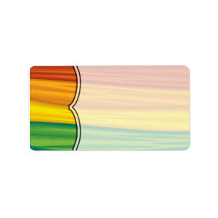1.25"x2.75" Mailing Addresslgbtq rainbow flag lesb Label