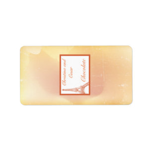 1.25"x 2.75" Hershey"s Miniature Paris Peach Label
