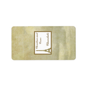 1.25"x 2.75" Hershey"s Miniature Vintage Paris Label