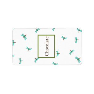 1.25" x 2.75" Hershey's Cattail/Dragonfly in Colou Label