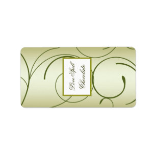 1.25" x 2.75" Hershey's Green Apple Swirls Fruit Label