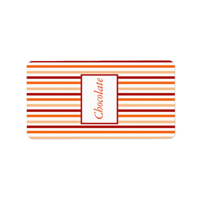 1.25" x 2.75" Hershey's Orange Tiger Lilly w/Strip Label (Front)