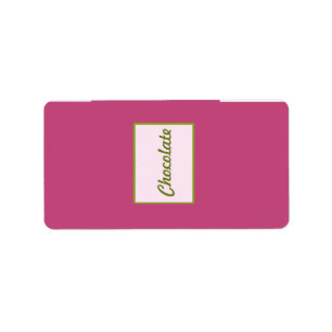 1.25" x 2.75" Hershey's Pink Orchid Long Stem Flow Label