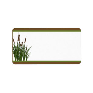 1.25" x 2.75" Mailing Address Cattail/Dragonfly in Label