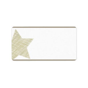 1.25" x 2.75" Mailing Address Christmas Stars Label