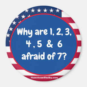 1 2 3 4 5 6 Patriotic magnet