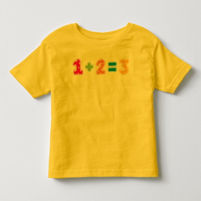 1+2=3 TODDLER T-Shirt (Front)