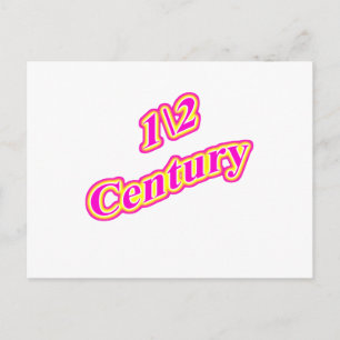 1\2 Century  Magenta Postcard