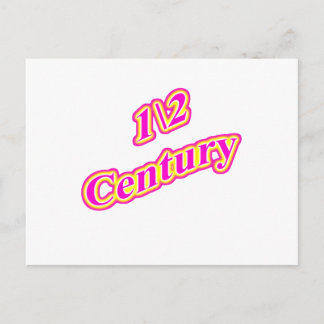 1\2 Century Magenta Postcard