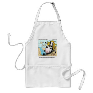 1/2 Cow 1/2 Mermaid Moomaid Funny Standard Apron