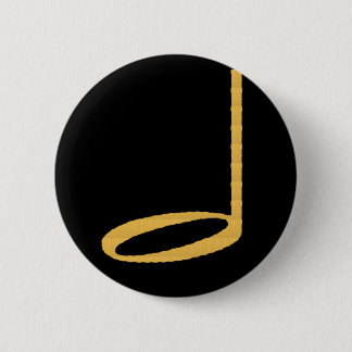 1/2 Half Note 6 Cm Round Badge