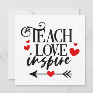 1/2 Teach Love Inspire Shirt kindergarten teachers Invitation