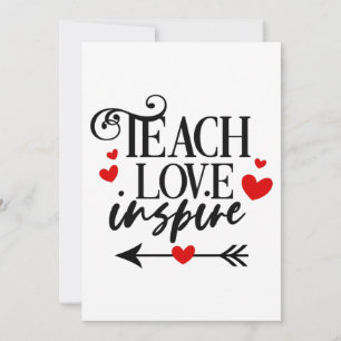 1/2 Teach Love Inspire Shirt kindergarten teachers Invitation