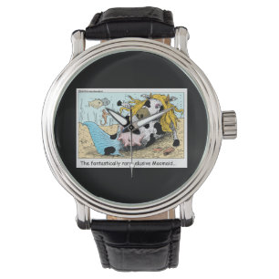1/3 Mermaid 1/2 Cow Moomaid Funny Unisex Watch