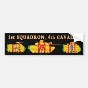 1/4th Cavalry VSR Tracks & Tank Bumper Sticker