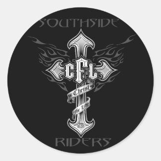 1.5" Black and White Helmet Sticker
