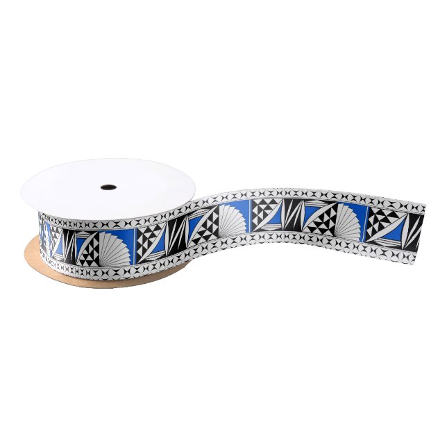 1.5 Inch Southwest Sunrise in Blue Satin Ribbon (Spool)
