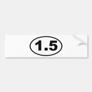 1.5 Mile Bumper Sticker
