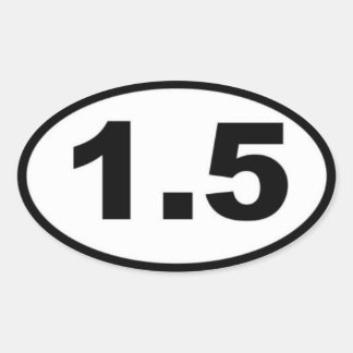 1.5 Mile Oval Sticker