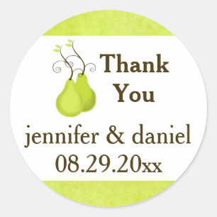 1.5" Wedding Favour Sticker   Perfect Pair