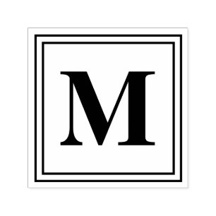 1.5"x1.5" Monogram Self-inking Stamp
