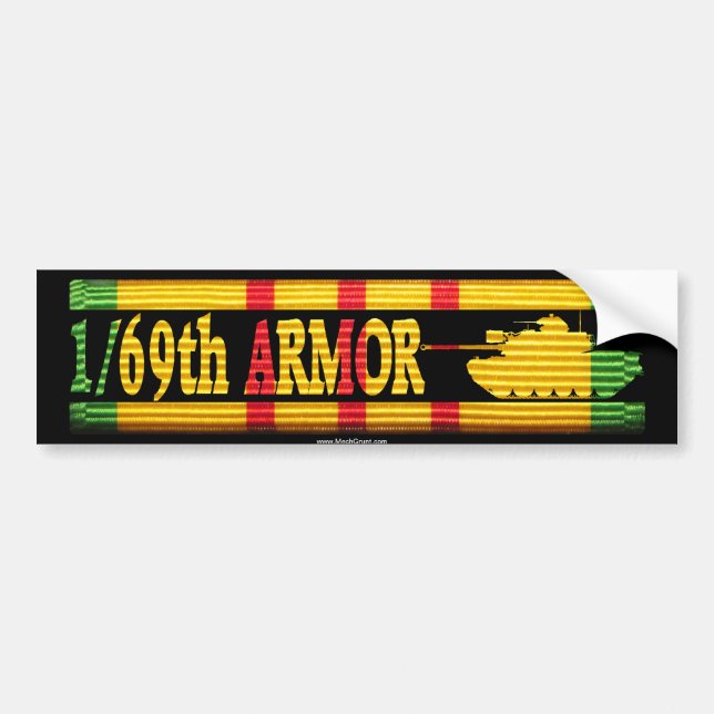 1/69th Armour M48A3 VSR Bumper Sticker (Front)