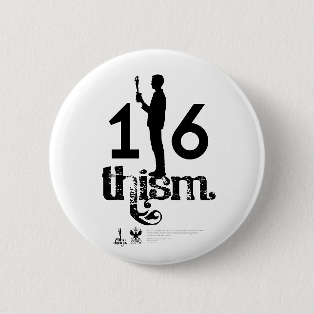 1/6thism_Logo_01 6 Cm Round Badge (Front)