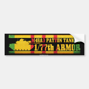 1/77th Armour M48A3 Tanker VSR Bumper Sticker