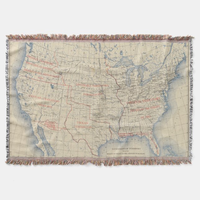 1 Accessions of territory Throw Blanket (Front)