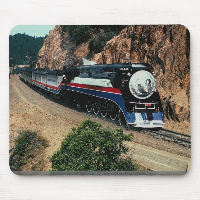 1 American Freedom Train (SP) 4449, Cape Horn, CA Mouse Mat (Front)
