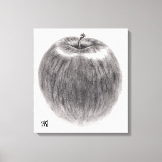 1 apple canvas print