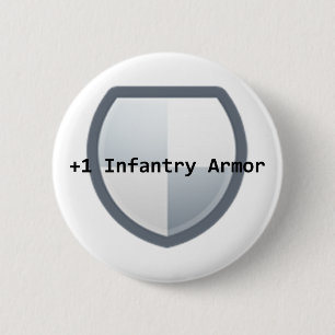 +1 Armour 6 Cm Round Badge